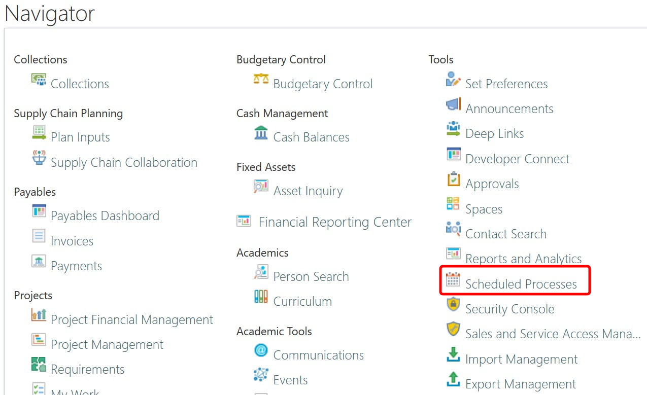 Processes - Simplified Loader Excel for Oracle Fusion Cloud ERP